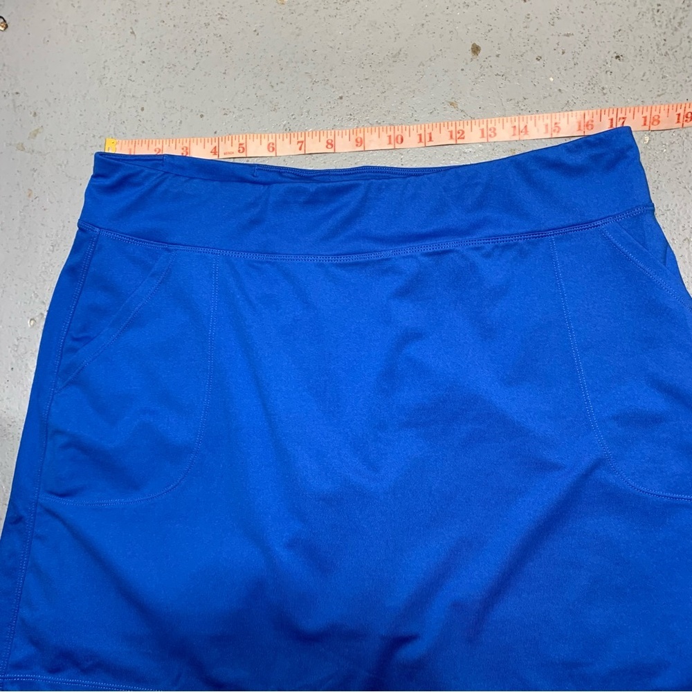 Maggie Lane Royal Blue Skort Skirt Shorts Sz XL Stretch Active Wear Golf Tennis - Picture 9 of 12